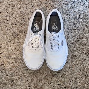 Women’s size 9 white lace up Vans